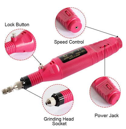 Gel Nail Polish Kit With UV Lamp And Drill - Smarsty