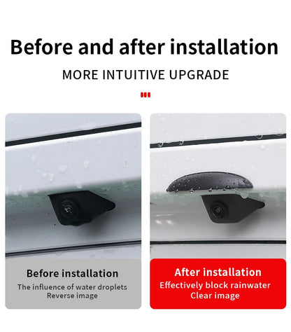 Car Reversing Rear Camera Rain Cover ABS Rain-Proof Car Reverse Camera Rain Shade Cover Waterproof Shield Car Exterior Accessory - Smarsty