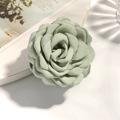 16 Color Rose Flower Hair Claw Clips Medium Secure Grip - Smarsty
