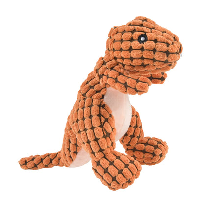 Interactive Plush Dinosaur Chew Toys for Small Dogs - Smarsty