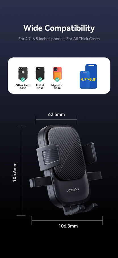 Universal Car Phone Mount With Strong Suction 360 Rotation - Smarsty