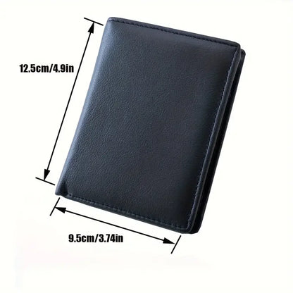 men's wallet Genuine Leather Wallets For Men Coin Purse Vintage Vertical Short  Credit Card Holder Money Bag Men's RFID wallet - Smarsty