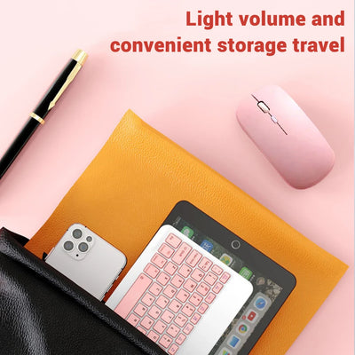 Mini Wireless Bluetooth Keyboard With Integrated Mouse - Smarsty