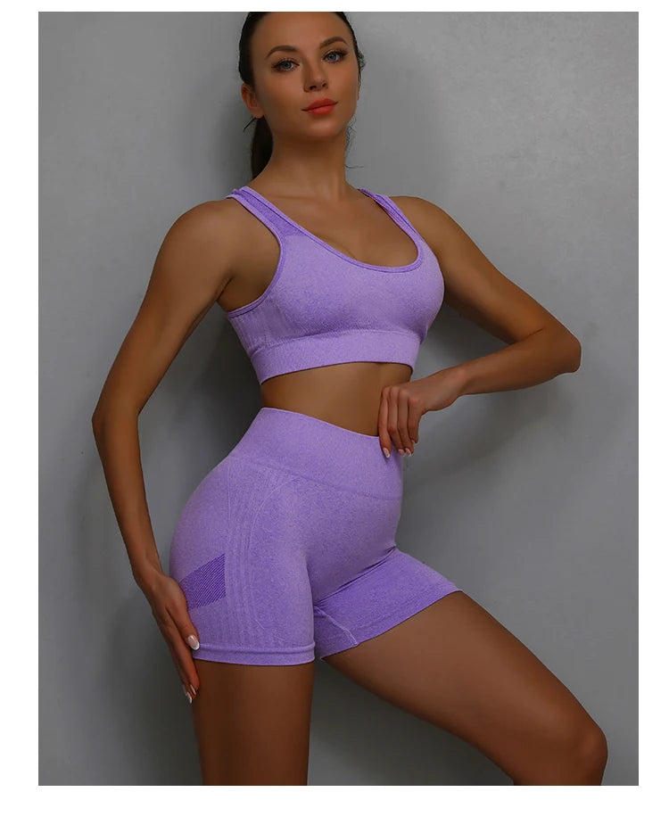 Yoga Shorts Women High Waist Workout Shorts Fitness Yoga Tights Lift Butt Fitness Ladies Yoga Gym Running Short Pants Sportswear - Smarsty
