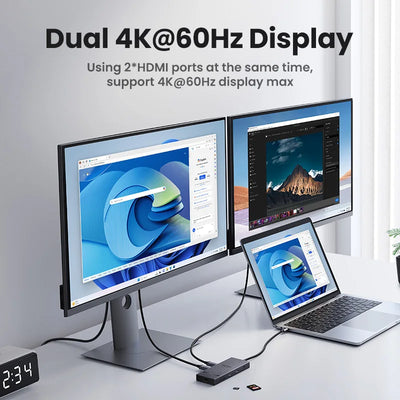 USB C Hub 10 In 1 With 4K60Hz HDMIPort PowerDelivery - Smarsty