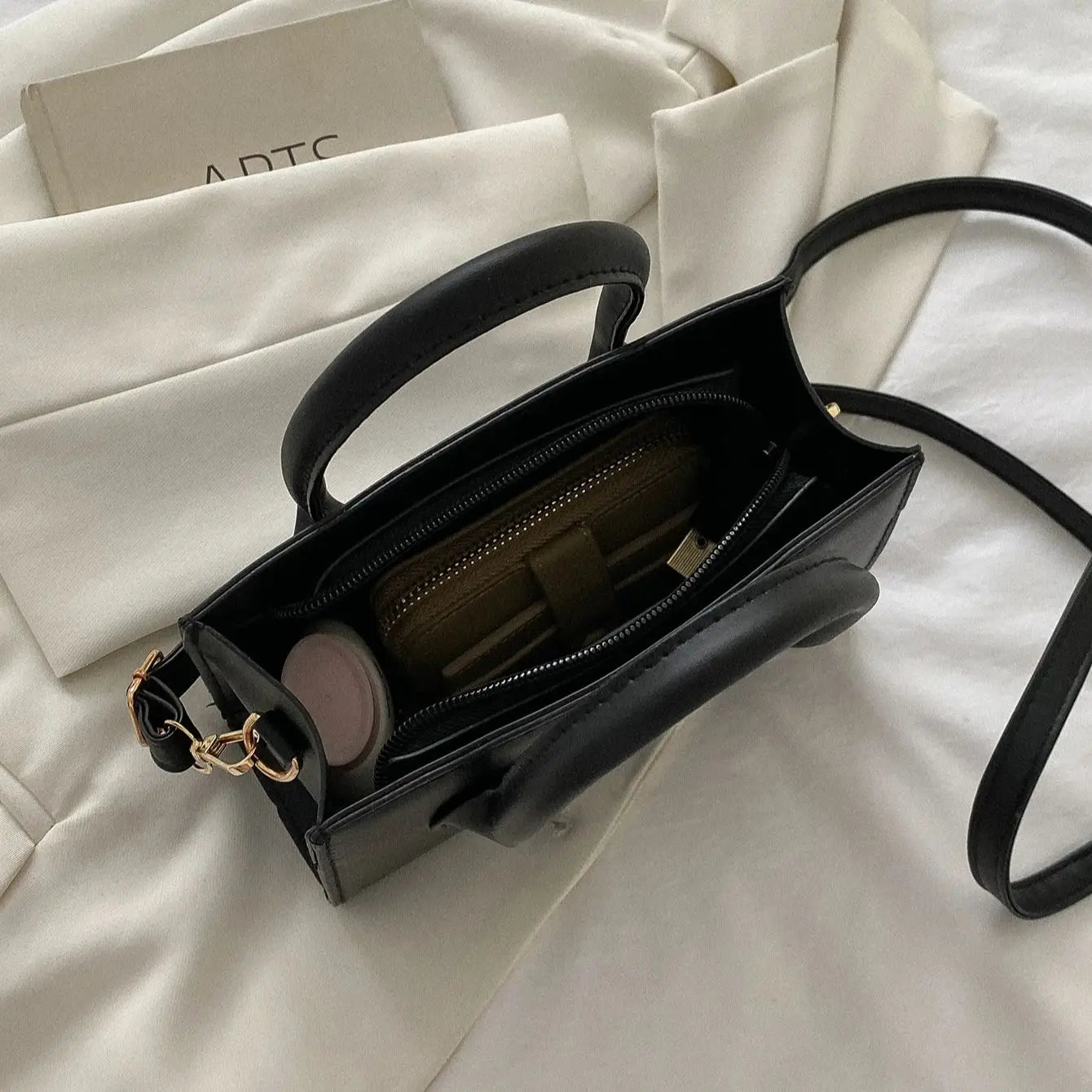 PU Leather Crossbody Bag For Women Large Capacity Tote - Smarsty