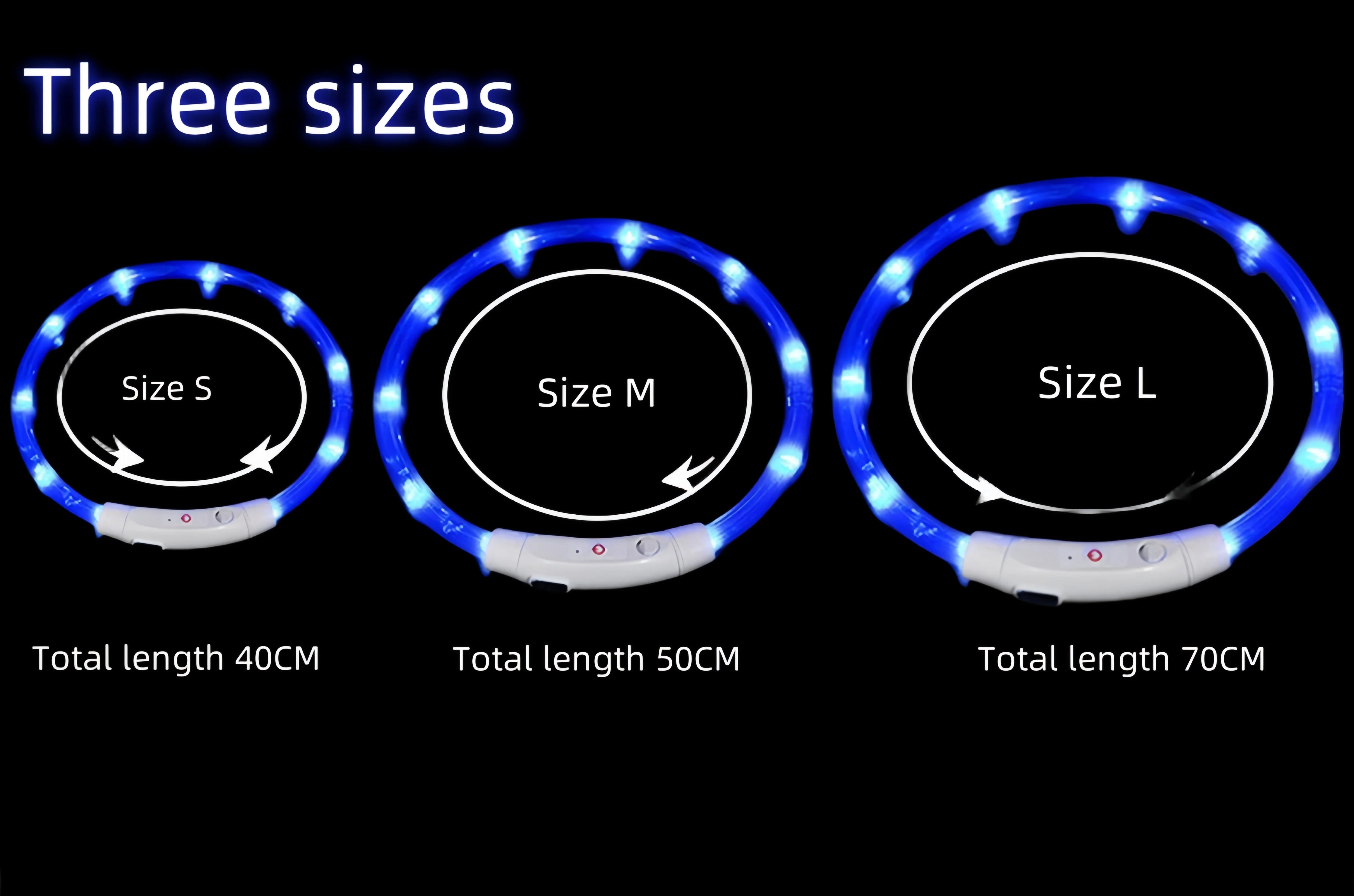 USB Rechargeable LED Dog Collar for Night Safety - Smarsty
