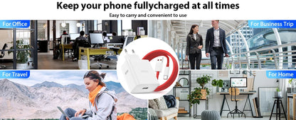 80W USB C Fast Wall Charger EU Plug For Smartphones - Smarsty