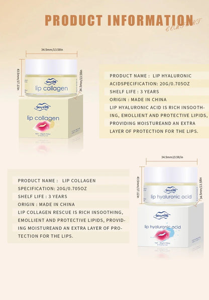 Hyaluronic Acid Collagen Lip Mask for Deep Hydration - Smarsty