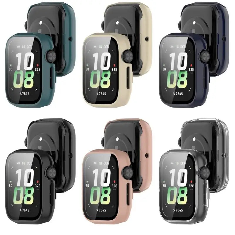 PC+Tempered Glass Case for Honor Watch 5 Smart Watch Strap Protective Cover Bumper Honor Watch5 Screen Protector Accessories