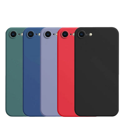 Smarsty Shockproof Soft TPU iPhone 8 Case Liquid Silicone Back -