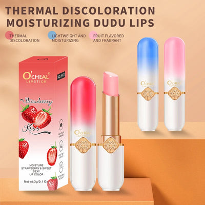 O'CHEAL Color Changing Lip Balm Moisturizing Peach Formula - Smarsty
