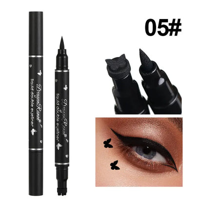 Dragon Ranee Waterproof Double Head Eyeliner for Easy Application - Smarsty