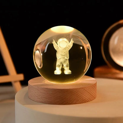 3D Crystal Galaxy Night Light for Home Decor - Smarsty