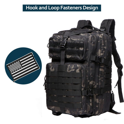 25L/50L Sturdy Nylon Waterproof Tactical Sports Trekking Fishing Hunting Camping Hiking Bag Backpack Outdoor Rucksacks - Smarsty