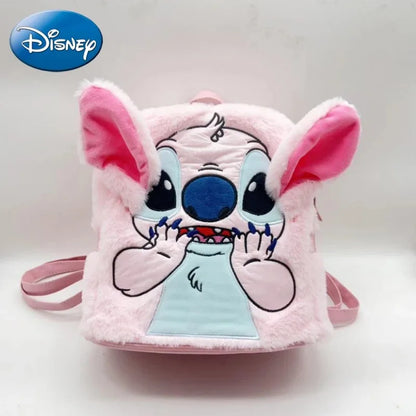 Disney Stitch Plush Shoulder Bag Cute Strawberry Bear - Smarsty