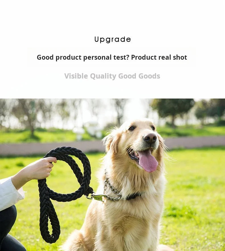 Comfort-Strong 5-Foot Braided Dog Leash for Training - Smarsty