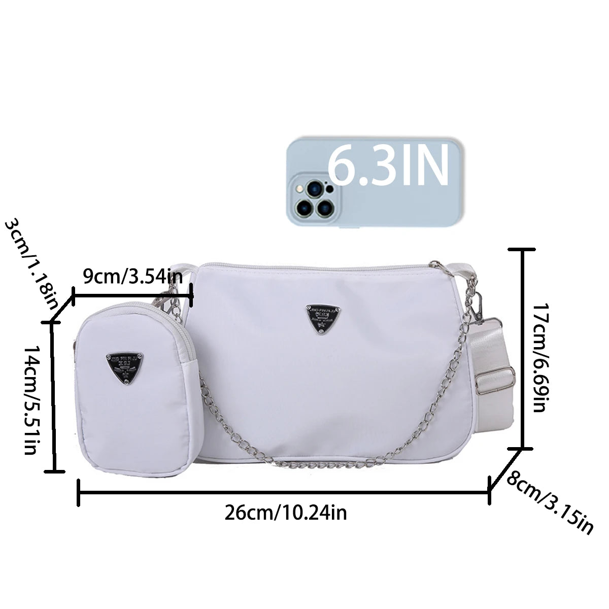 Nylon Crossbody Bag For Women Portable Casual Style - Smarsty