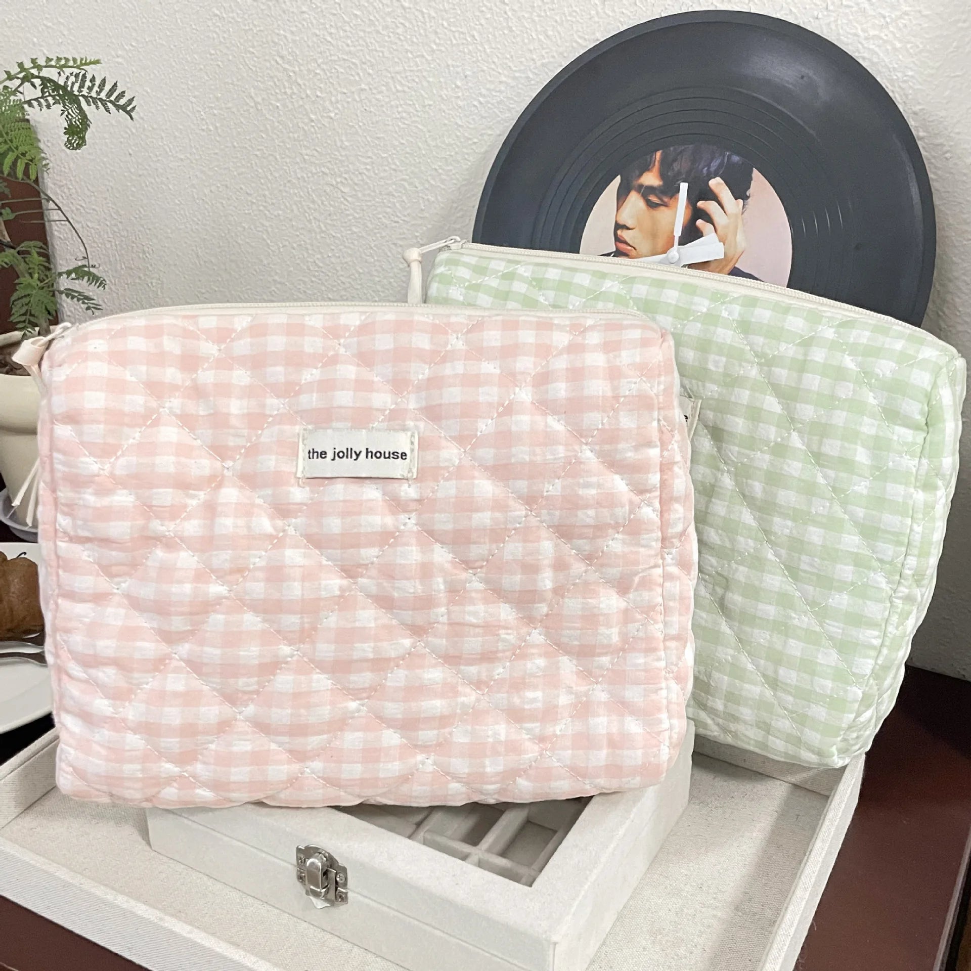 Large Capacity Women's Cosmetic Bags Cases Casual Ladies Small Storage Bag with Zipper Female Travel Clutch Bag Small Handbags - Smarsty