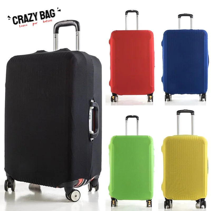 Fashion travel suitcase protective cover Luggage Protective Cover Solid Color Suitable for 18-28 Inch Suitcases - Smarsty