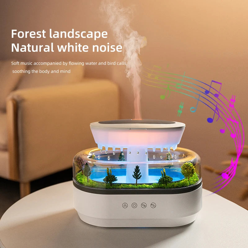Rain Cloud Aroma Diffuser With 7 Color Night Light - Smarsty