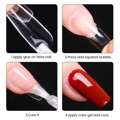 550pcs Matte Almond Coffin Nail Tips for DIY Manicure - Smarsty