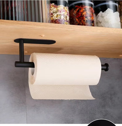 Adhesive Stainless Steel Paper Towel Holder for Easy Storage - Smarsty