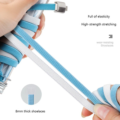 NEW NoTie Shoelaces Magnetic Shoe Laces Clip Flat Elastic Stretch Laces Sneakers Woman Men Children Casual Shoelace for AJ AF1 - Smarsty