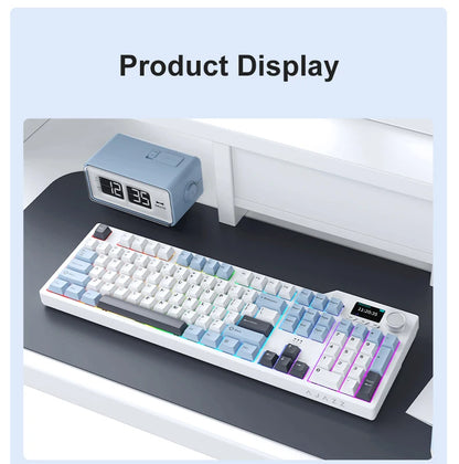 Tri Mode Gaming Keyboard With Hot Swap 104 Keys Gasket