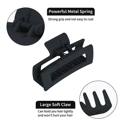 4 Piece Claw Clips Women Nonslip Fashion Set Coffee Black - Smarsty