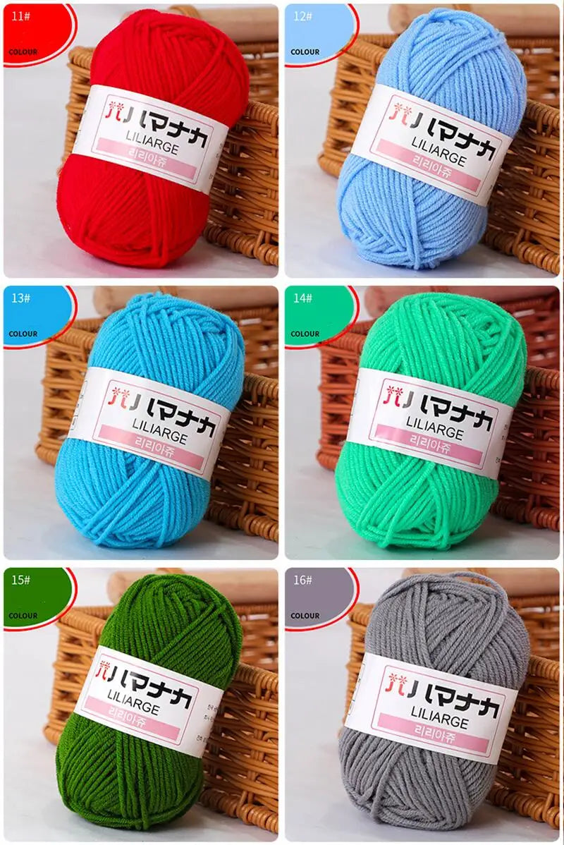 Soft Cotton Knitting Yarn for DIY Baby Sweaters - Smarsty