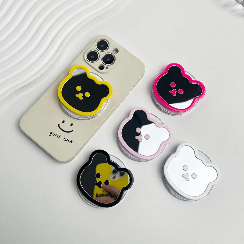Bear Mirror Magnetic MagSafe Phone Grip With Expanding Stand - Smarsty