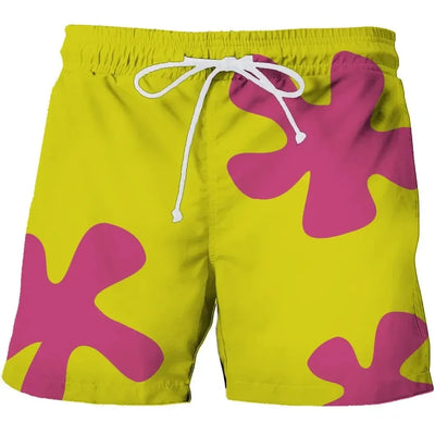 New Summer 3D Anime Patrick Star Board Shorts Trunks Quick Dry Beach Swiming Shorts Women Men Hip Hop Short Pants Beach clothes - Smarsty