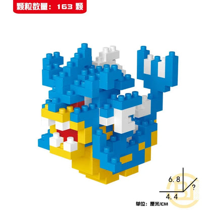 DIY Pokemon Blocks Small Cartoon Mini Building Block Pikachu Charizard Eevee Mewtwo Anime Assemble Action Model Dolls Toys by Smarsty