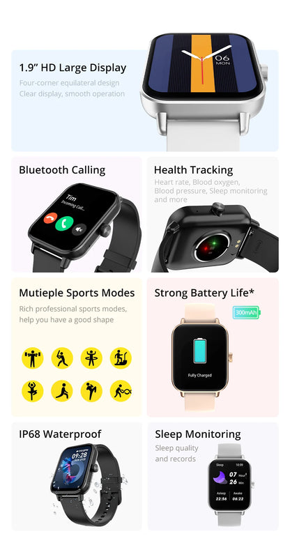 COLMI P81 Smart Watch with Voice Calling and Health Monitor - Smarsty