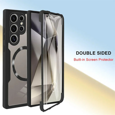Smarsty 360 Degree Shockproof MagSafe Case Transparent Cover -