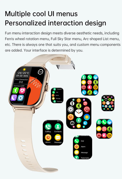 Smartwatch with Bluetooth Call and Music Playback - Smarsty
