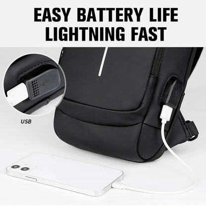 Anti Theft Chest Bag With USB Charging Crossbody For Men - Smarsty
