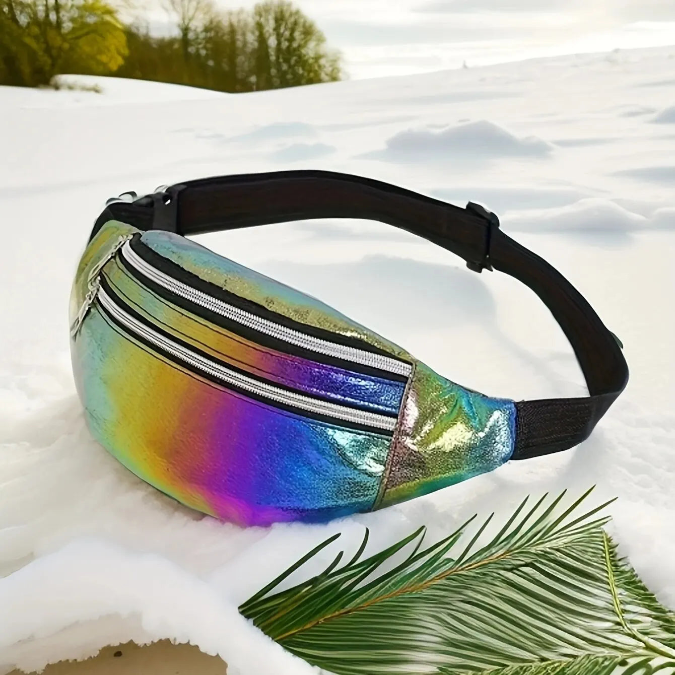 Holographic Fanny Pack Waist Bag For Travel And Beach - Smarsty