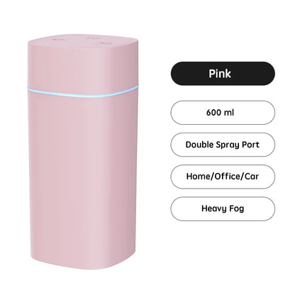 USB Essential Oil Humidifier with Double Spray Mist - Smarsty