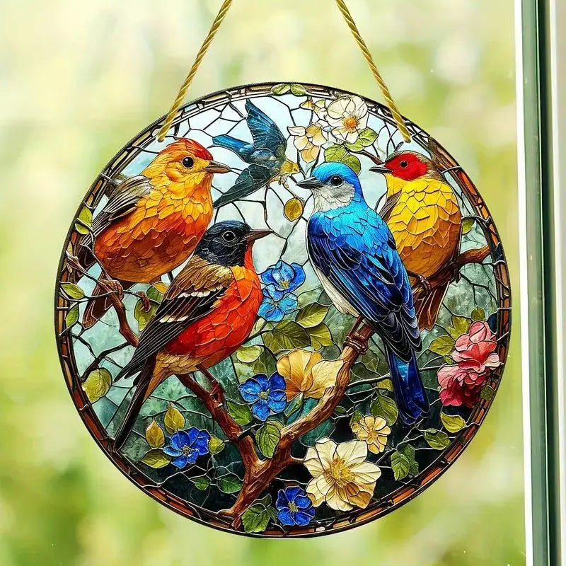 Hummingbird Acrylic Suncatcher for Vibrant Home Decor - Smarsty