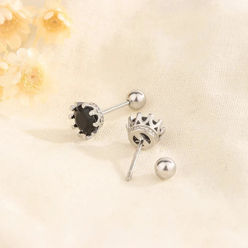 925 Silver Tragus Piercing Helix Studs Butterfly Heart - Smarsty