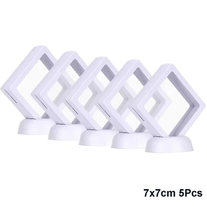 5Pcs Floating Jewelry Display Cases for Rings and Necklaces - Smarsty