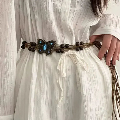 Bohemian Butterfly Tassel Waist Chain Adjustable Belt - Smarsty