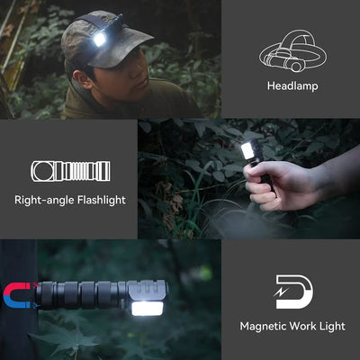 SOFIRN HS42 Headlamp 2100lm 18650 EDC USB C Rechargeable with Power Bank Flashlight SST40 LED Torch with Magnetic for Camping - Smarsty