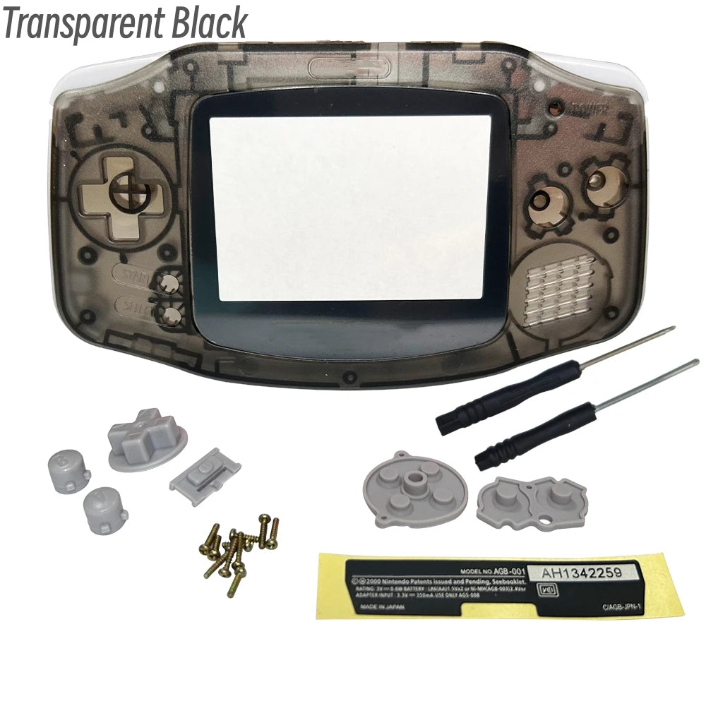 GBA Console Replacement Shell Case With Screen Lens - Smarsty