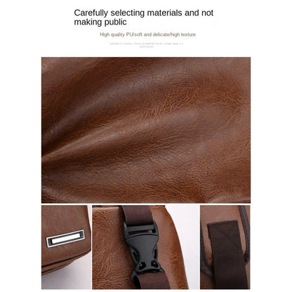 Mens USB Chest Bag With Portable Charging Crossbody - Smarsty