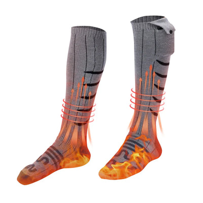 Electric Heating Socks 3 Mode Rechargeable Anti-Cold Thermal Heated Foot Warmer For Outdoor Camping Ski Sport Winter(no battery)