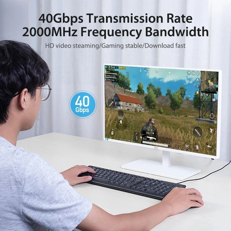 MIZIQIER CAT 8 Flat Network Cable 40Gbps for Gaming - Smarsty