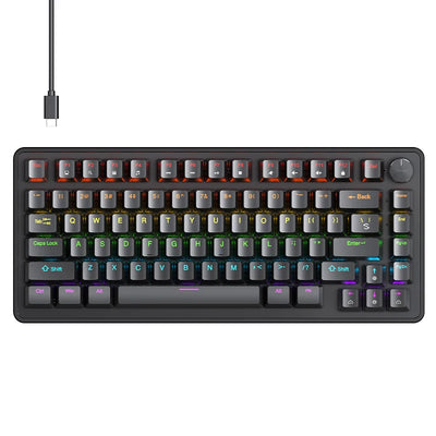 75 Percent Mechanical Keyboard With Media Knob Backlighting - Smarsty